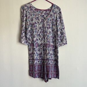 ⭐️ Rip Curl Skyla Paisley 3/4 Sleeve Romper